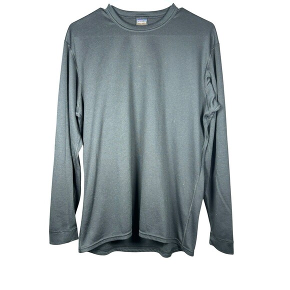 Patagonia Vintage 1999 Capilene Long Sleeve Base Layer Shirt Black Men’s M - Picture 1 of 9